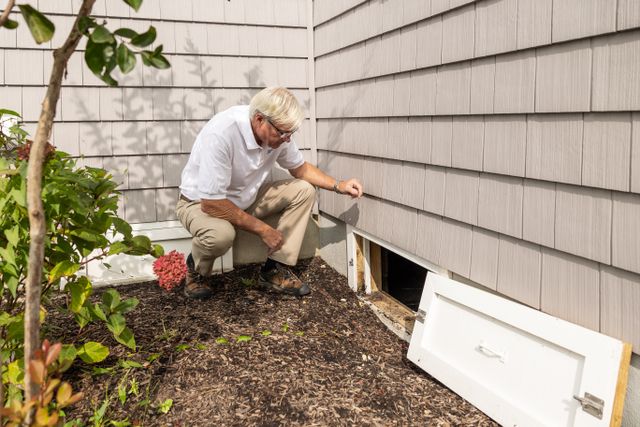 inspecting a crawl space